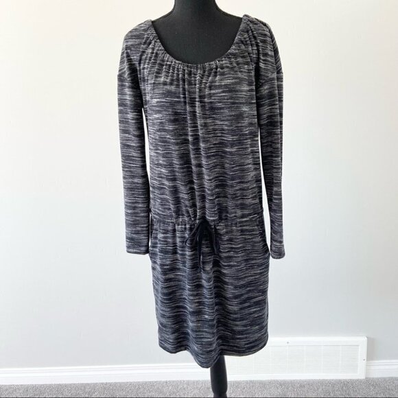 LOFT Dresses & Skirts - Loft Space Dye Scoop Neck Casual Dress Waist  Tie